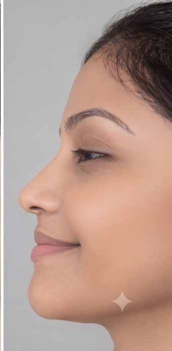 Facial pigmentation at a later stage of care